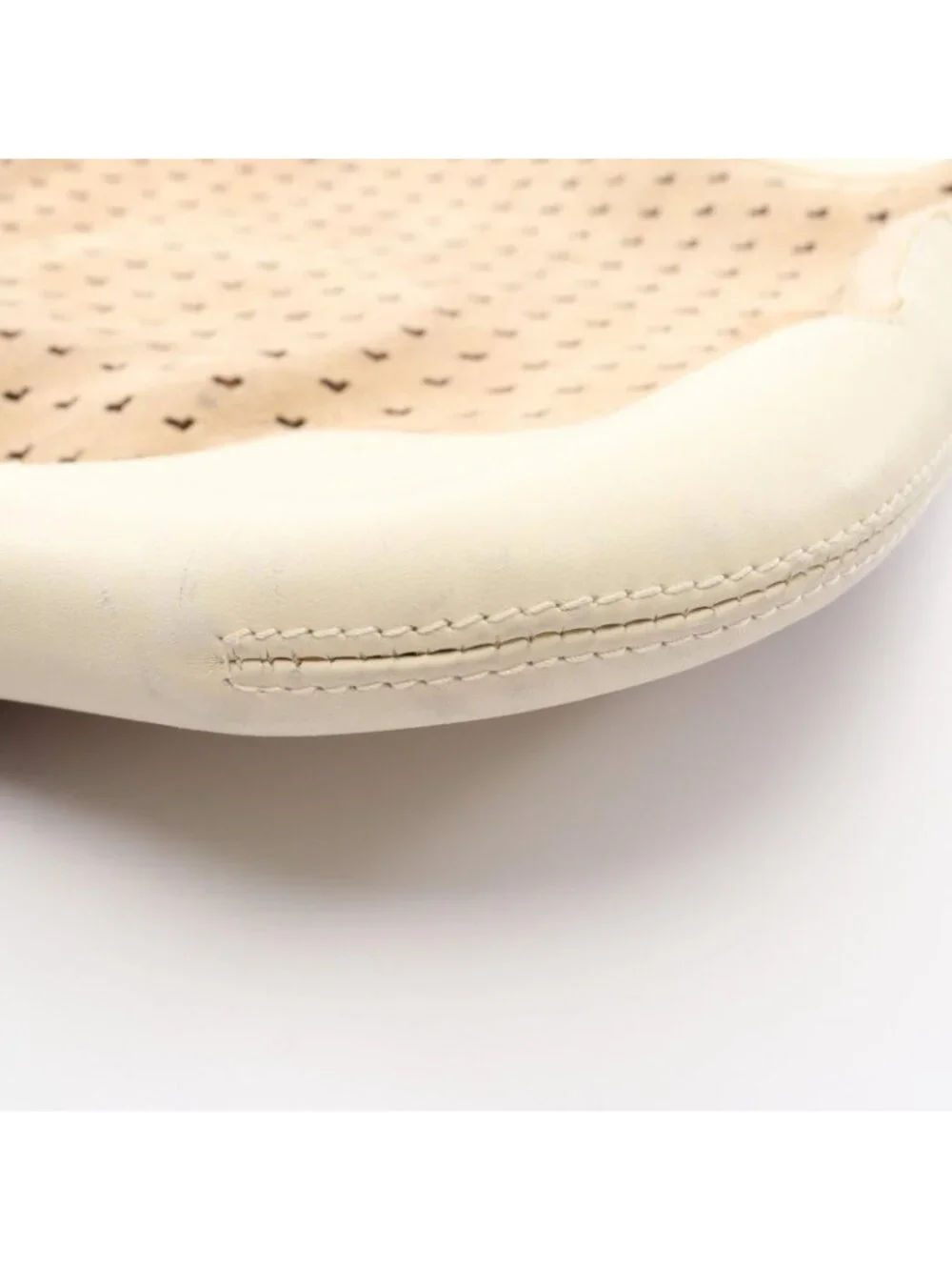 Loewe Shoulder Bag Perforated Brown Ivory Suede Leather Anagram